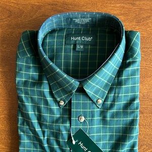 Vintage Hunt Club Long Sleeve Button Down, Size Large